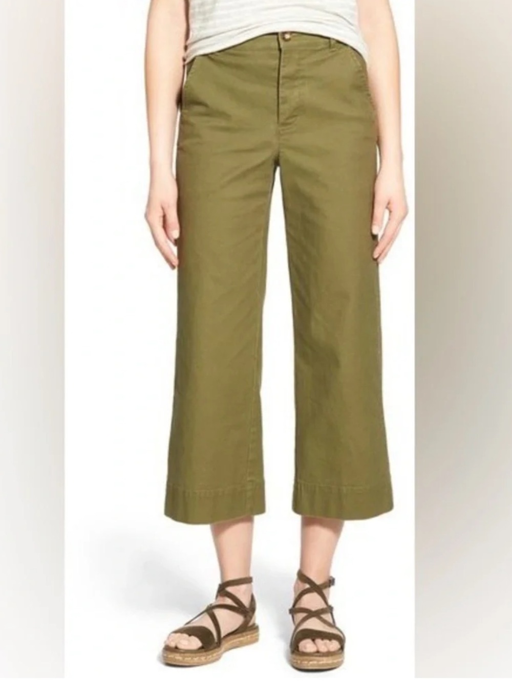 Madewell Langford Wide-Leg Crop Pants